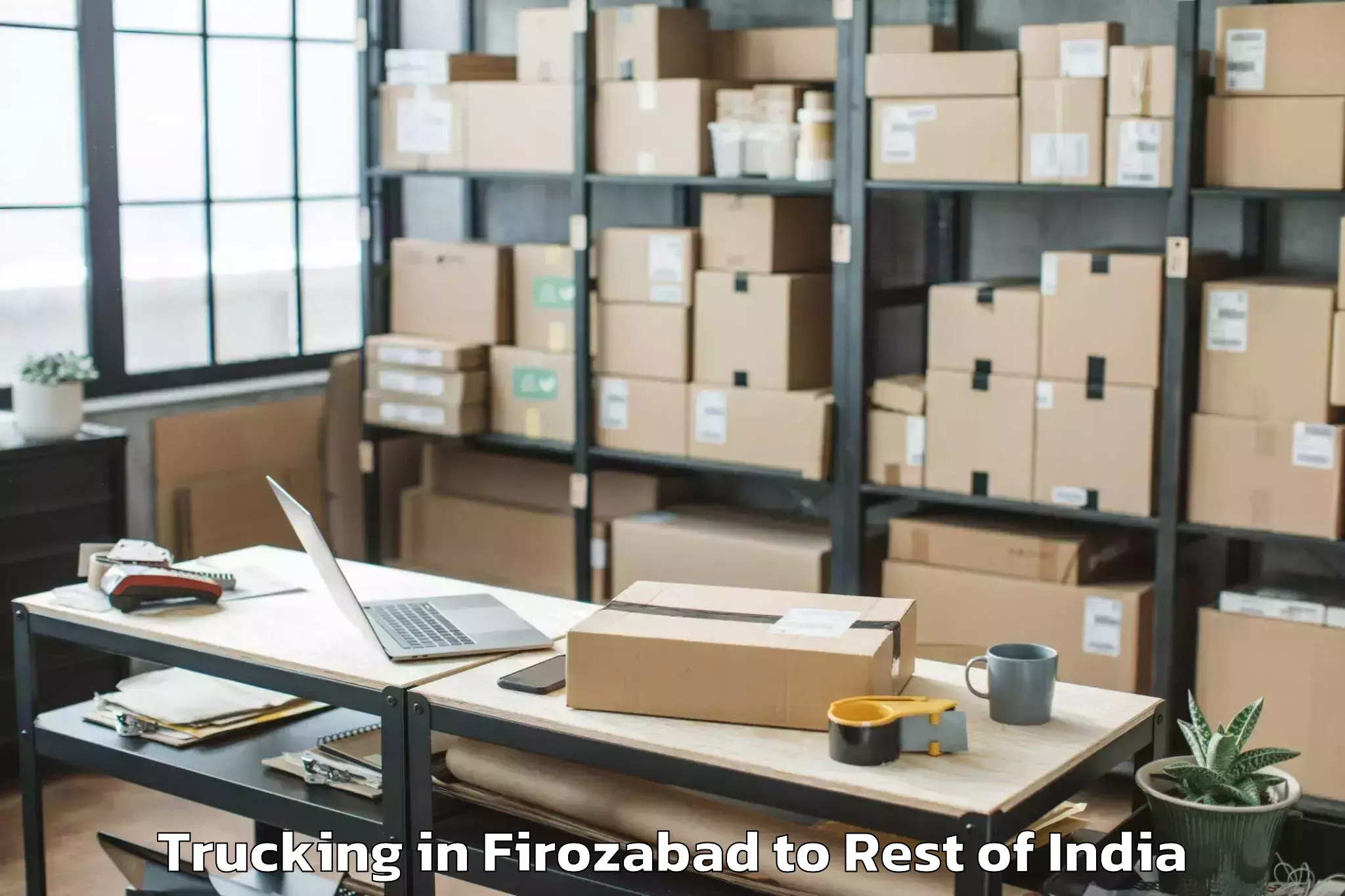 Hassle-Free Firozabad to Yangte Trucking